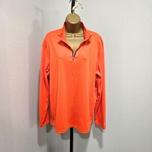 Starter Biker Orange Shirt Mens Med Motorcycle Bright Running Active Dri Star